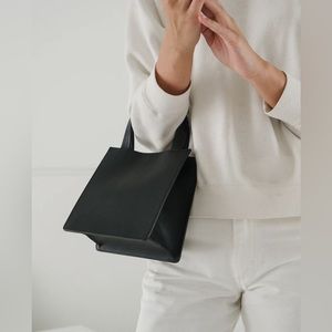 Baggu leather mini retail tote